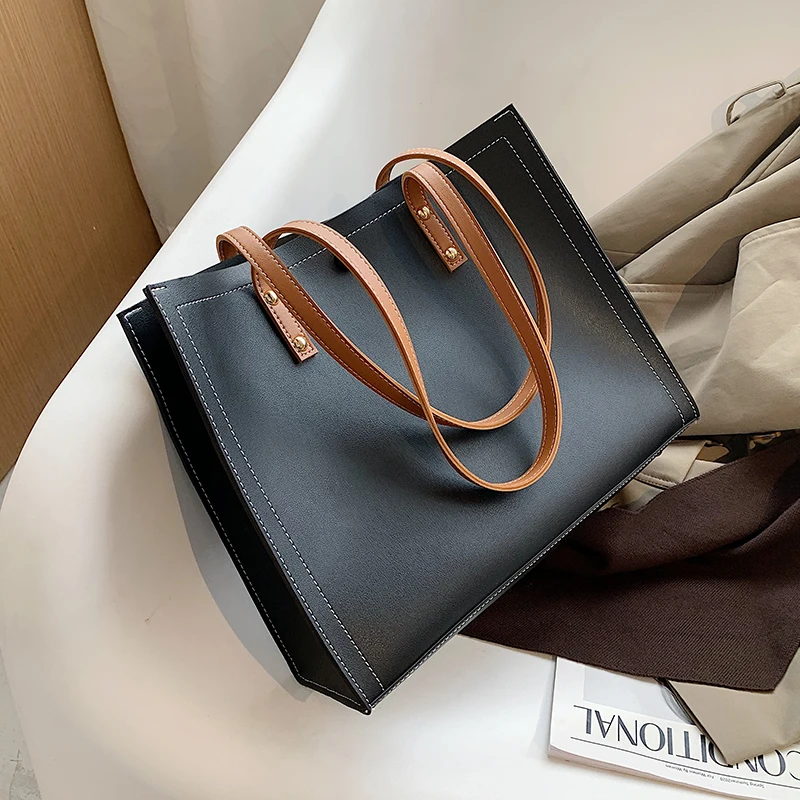 

с доставкой Small PU Leather for Women 2020 Simple Style Contrasting color Crossbody Shoulder Handbags Branded Cross Body Bag